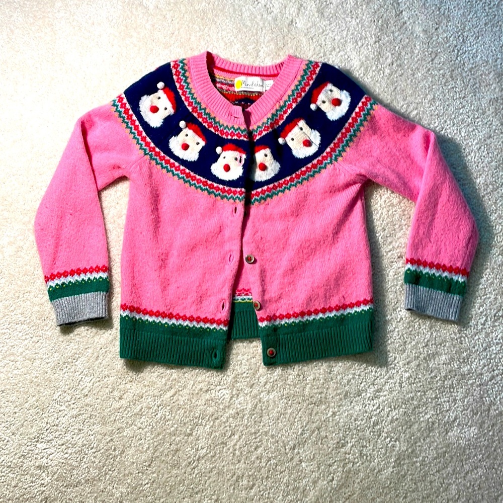 Girls holiday cardigan